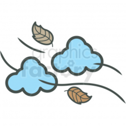 autumn wind vector icon . Royalty-free icon # 406434