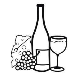 Clip art black and white wine clipart kid - Cliparting.com