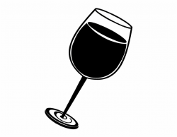 Wine Feminism Page Black And White Wine Glass Png - Black ...