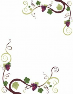 Grape Border | Vine drawing, Vine tattoos, Clip art