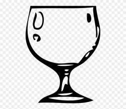 Water Goblet Clipart - Drawing Wine Cup - Png Download ...