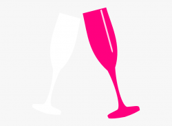 Martini Clipart Pink Wine Glass - Pink Champagne Glass Clip ...