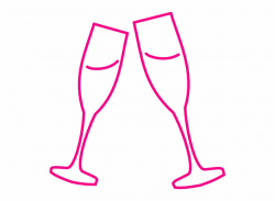 Champagne Glass Pink Clip Art At Clker - Champagne Glass ...