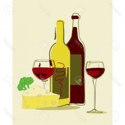 Best Wine Tasting Clip Art Friends Illustration - Clip Art ...