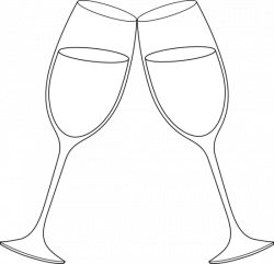 Wine glasses toasting clipart - Clip Art Library