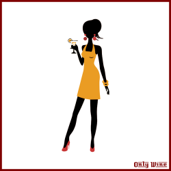 Wine lady | Public domain vectors