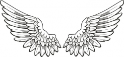 Angel wing clip art free vector of angel wings tattoo free ...