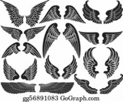 Angel Wings Clip Art - Royalty Free - GoGraph