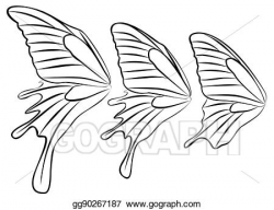 Vector Illustration - Butterfly wings. EPS Clipart ...