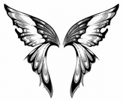 Image result for butterfly wings clipart black and white ...