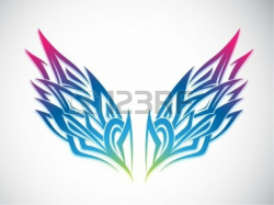 Colorful Wings Illustration | Clipart Panda - Free Clipart ...