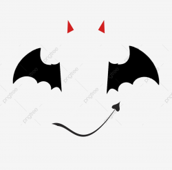 Hand Painted Devil Decoration Cartoon Devil Wings, Devil ...