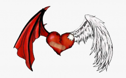 heart #wings #devil #angel - Broken Heart With Wings ...