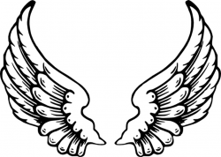 Angel Wings clip art Free vector in Open office drawing svg ...