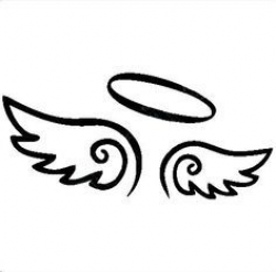 Simple angel wings clip art clipart images gallery for free ...