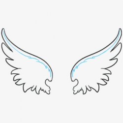 How To Draw Angel Wings In A - Angel Wing Simple Drawing ...