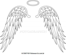 Angel wings Stock Illustrations. 4840 angel wings clip art ...