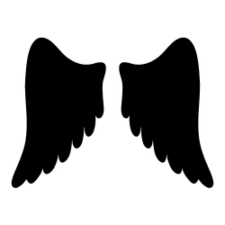 Free Silhouette Of Angel Wings, Download Free Clip Art, Free ...