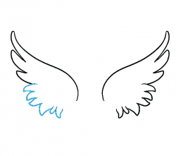 Simple Wings Drawing | Free download best Simple Wings ...