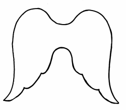 Simple Angel Wings Drawing Angel Wings Clipart Clipart Kid ...