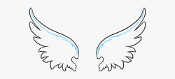 How To Draw Angel Wings In A - Angel Wing Simple Drawing ...
