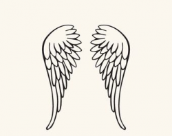 SVG and DXF File - Angel Wings, Nursery, Baby, Silhouette ...