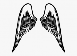 How To Draw Wings - Transparent Background Angel Wings ...