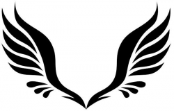 Simple Tribal Angel Wings - ClipArt Best | Graphic ...
