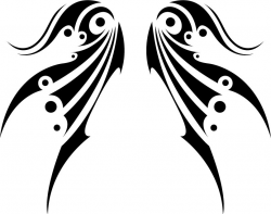 Tribal Wings - Clip Art Library