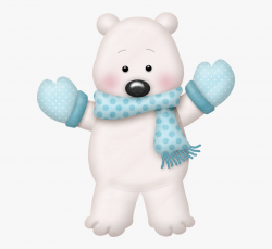 Clipart Christmas Polar Bear - Winter Polar Bear Clip Art ...