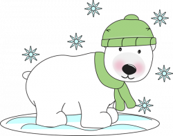Winter Polar Bear Clip Art - Winter Polar Bear Image