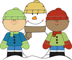 Little boys with snowman penguins winter teaching units clip art ...