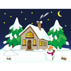 Winter scene clipart kid - Clipartix