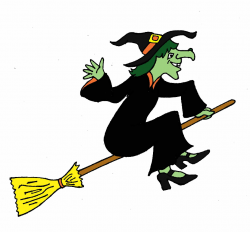 Flying Witch Clipart Halloween Day | Witch clipart, Witch ...