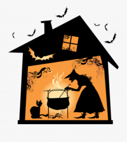 Clip Art Of A Witches House Dixie Allan - Halloween Witch ...