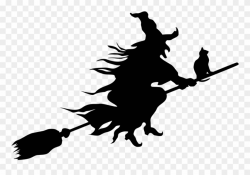 Witchcraft Silhouette Witch\'s Broom Drawing Free Commercial ...