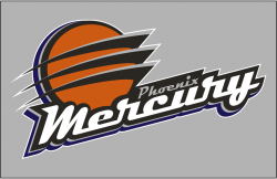 Phoenix Mercury Primary Dark Logo - Women\'s National ...