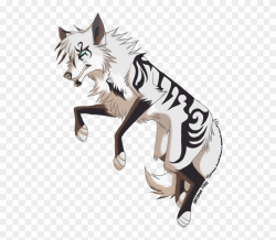 Svg Free Sled Drawing Anime - Anime Wolf Animal Clipart (#1326393 ...