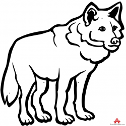 Black And White Clipart Wolf | Free download best Black And White ...