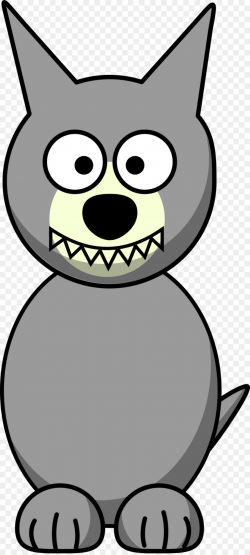 Wolf, Drawing, Cartoon, transparent png image & clipart free download