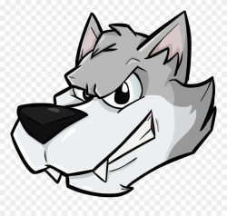A Wolf Head - Cartoon Transparent Wolf Head Clipart (#1705049 ...