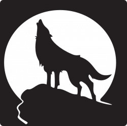 free clip art wolves | Howling Wolf clip art - vector clip art ...
