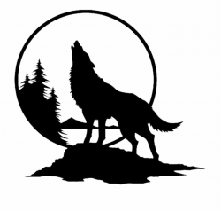 freetoedit #silhouette #art #night #sky #moon #disney - Wolf Howling ...