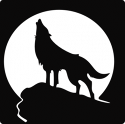 Moon 004 | guords | Wolf silhouette, Wolf clipart, Wolf howling