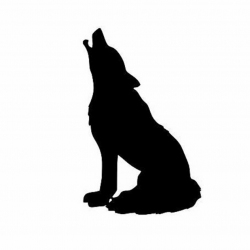 Wolf Sitting Decal: Indian Decal, Indian Decor, Wolf Decor, American ...