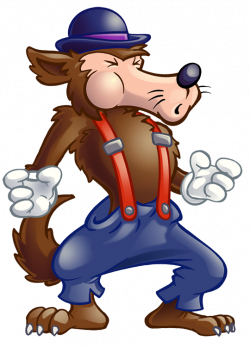 Big Bad Wolf Clipart #1 | animale domestice | Three little pigs, Big ...