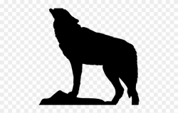 Wolf Clipart Mountain - Transparent Wolf Silhouette Png (#1746155 ...