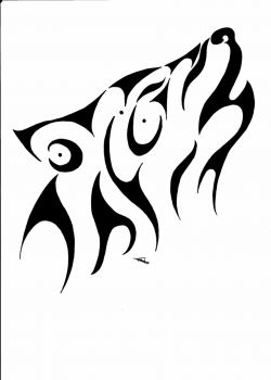 Tribal wolf clipart - Cliparting.com
