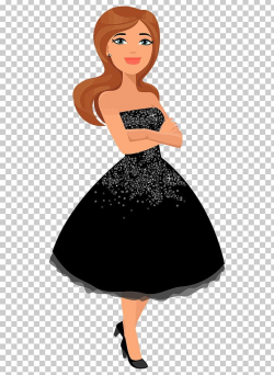 Little Black Dress Clothing Cocktail Dress Woman PNG ...