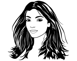 Girl Face SVG, Girl Head, Woman Face SVG, Female Face, Girl ...